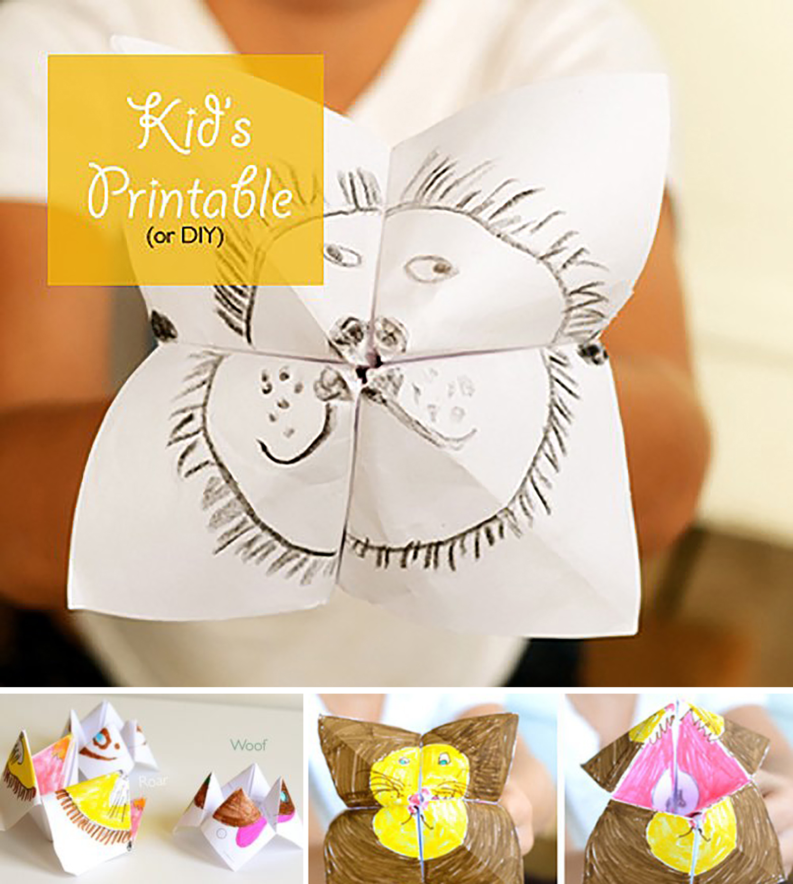 Printable Dog Fortune Teller willowday